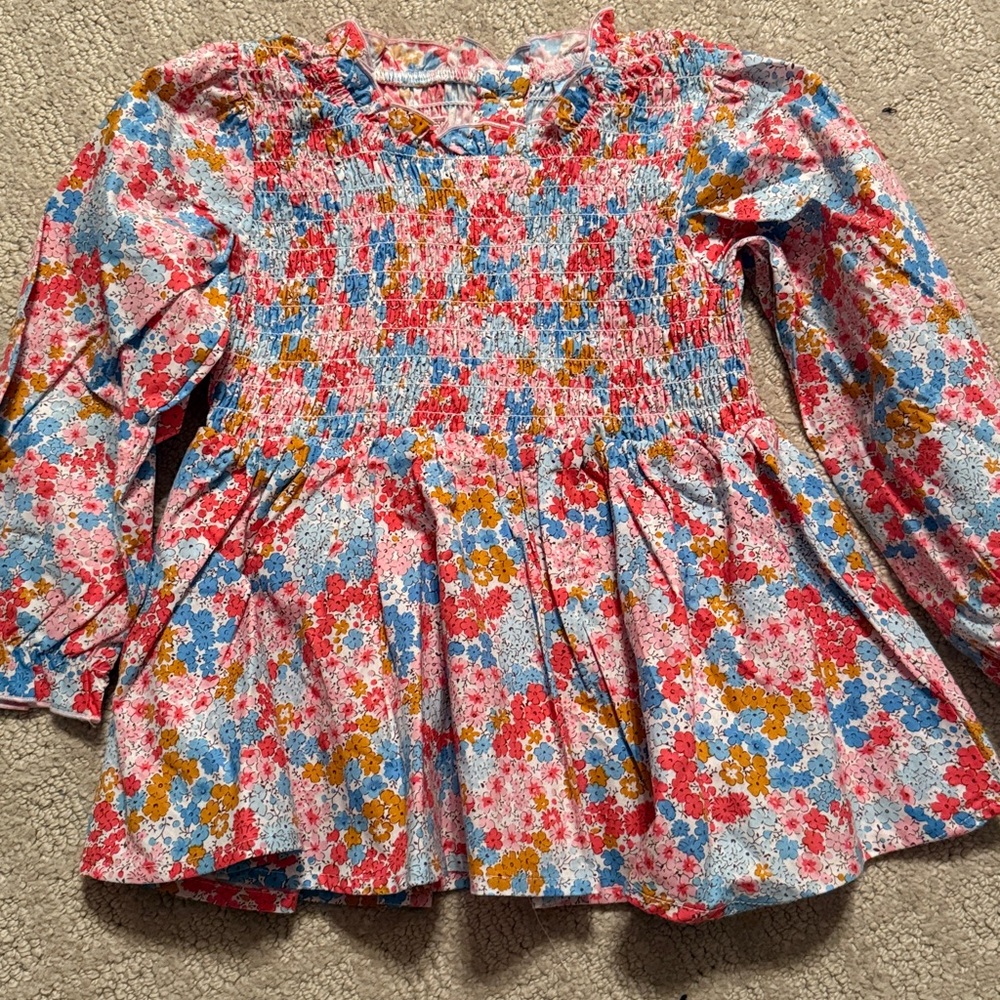 Ariella Colorful Floral Smocked Set